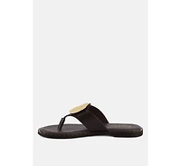 Kathleen Womens Embellished Slip-on Thong Sandals