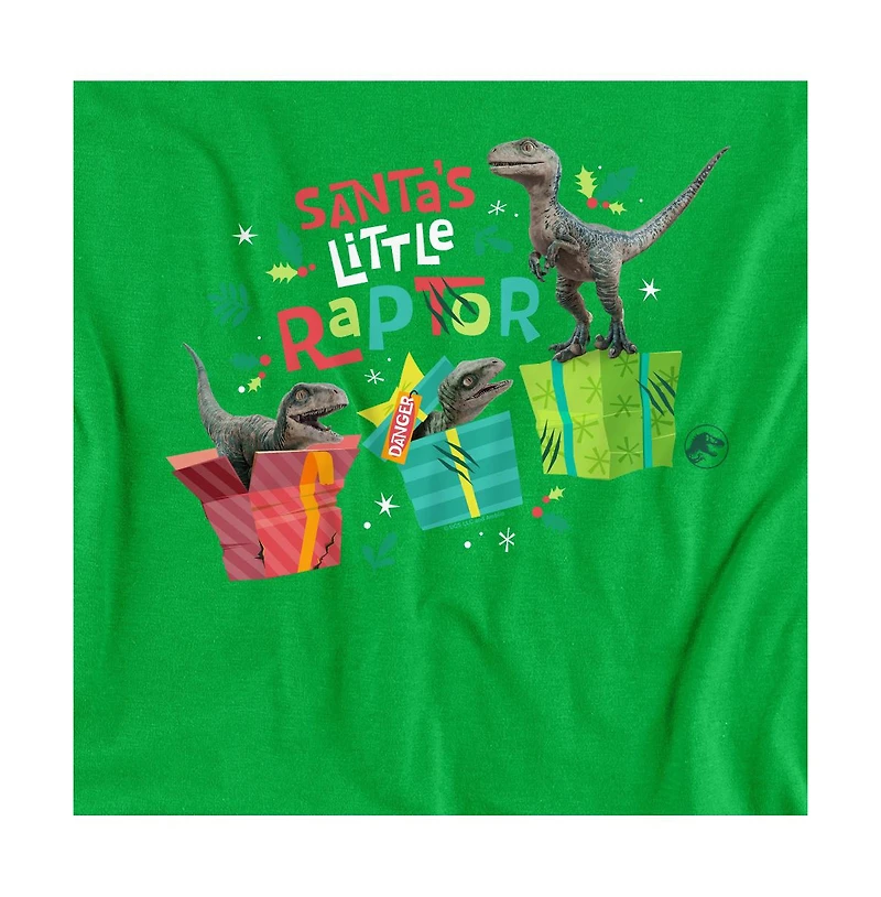 Jurassic Park Men's Santa's Raptors Christmas Present Danger T Shirt