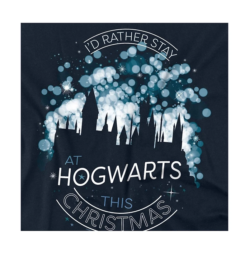 Harry Potter Men's Hogwarts For Christmas T Shirt