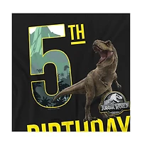 Jurassic Park Men's World 5th Birthday T-Rex T Shirt