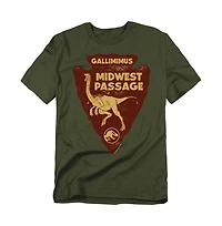 Jurassic Park Men's World Midwest Passage T Shirt