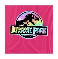 Jurassic Park Men's Glitter Gradient Logo T Shirt