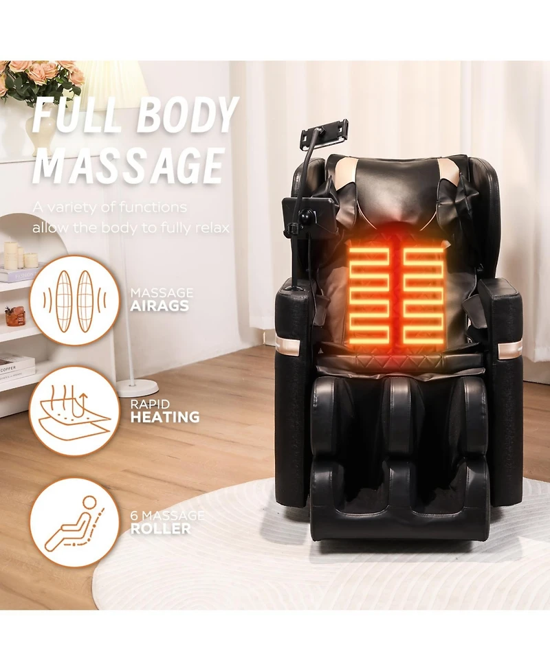 Streamdale Furniture Streamdale Massage Chair Recliner with Zero Gravity with Full Body Air Pressure