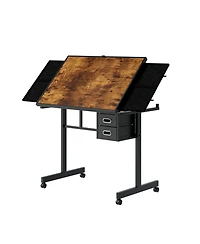 Streamdale Furniture Jigsaw Puzzle Table Board 1000 Pieces with 4 Trays & 2 Drawers