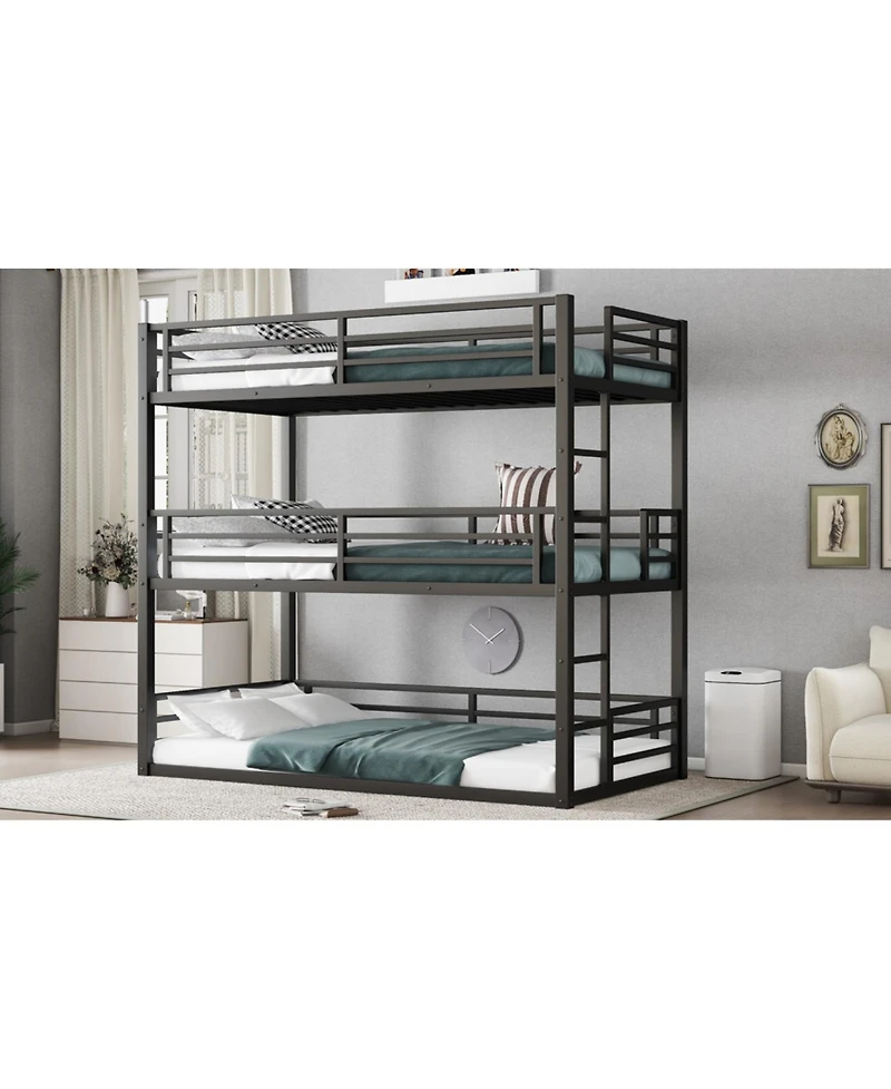 Streamdale Furniture Triple Bunk Bed, Metal