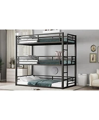 Streamdale Furniture Triple Bunk Bed, Metal