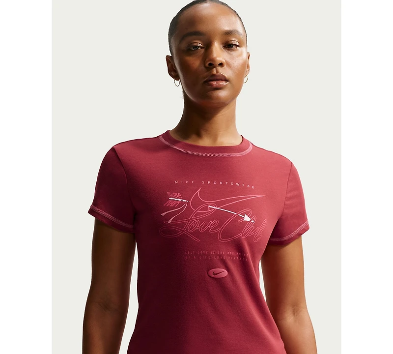 Nike Sportswear Women's Chill Knit Slim Short-Sleeved Cropped T-Shirt