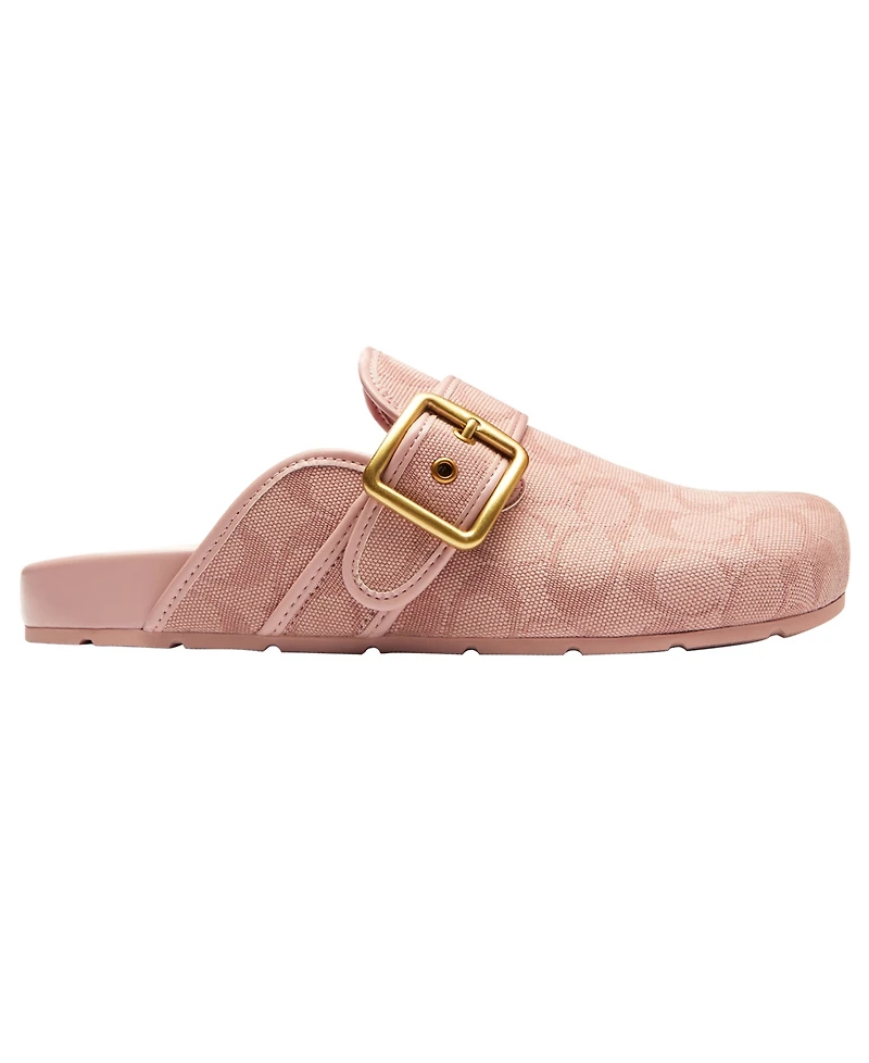 Coach Women's Archival Buckle Applique Detail Clogs