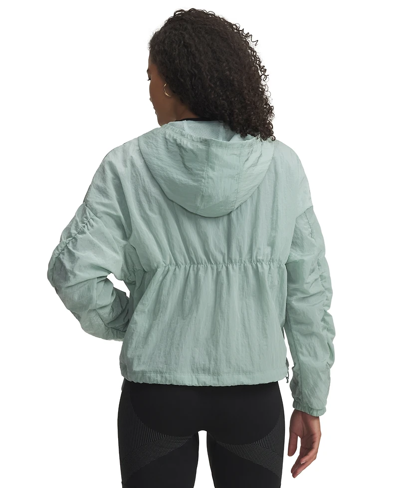Under Armour Women's Rival Woven Bungee Full-Zip Jacket