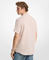 Michael Kors Men's Point Collar Linen Shirt