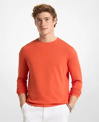 Michael Kors Men's Lightweight Cotton Crewneck Sweater