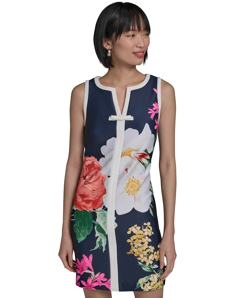 Karl Lagerfeld Paris Women's Sleeveless Printed Dress