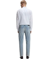 Boss by Hugo Men's Regular-Fit Striped Linen Dress Shirt