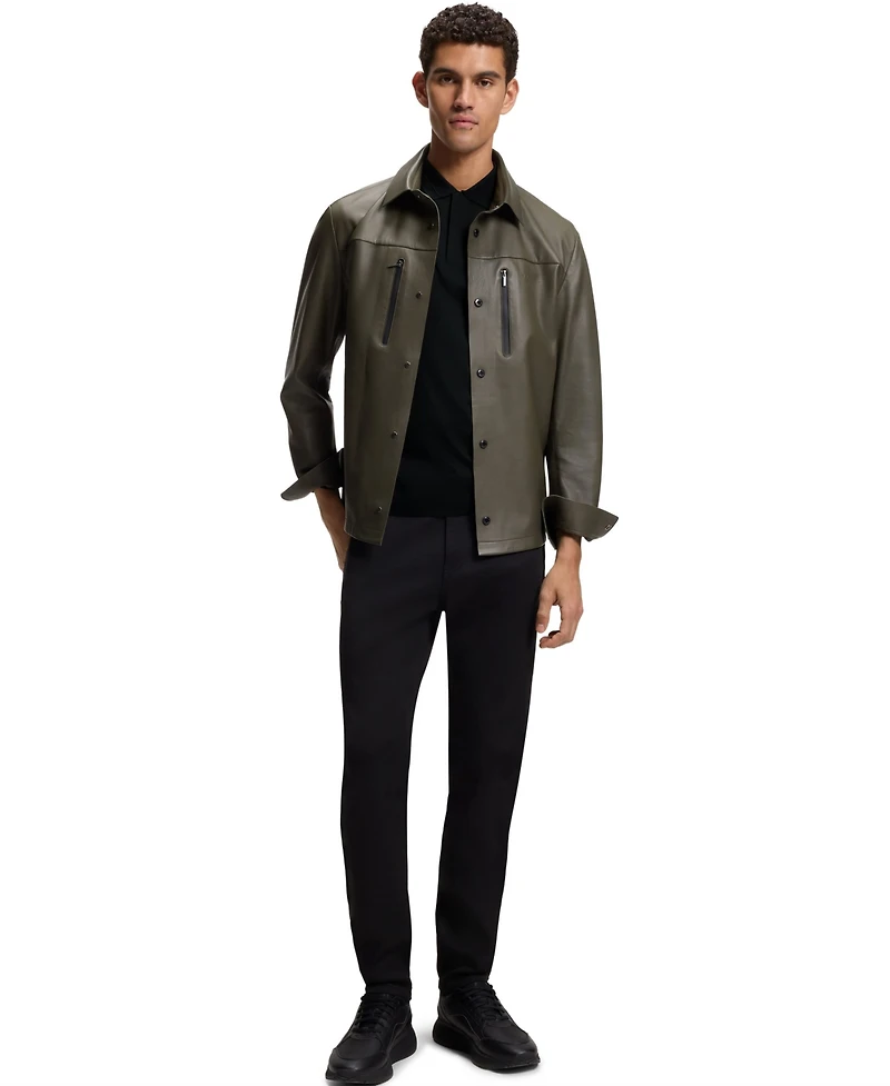 Boss x Porsche Men's Mercerized Cotton Polo Shirt