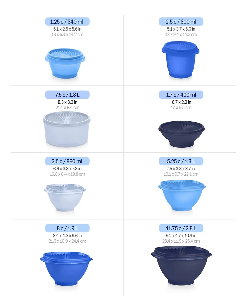 Tupperware Heritage 36-Piece Container Set