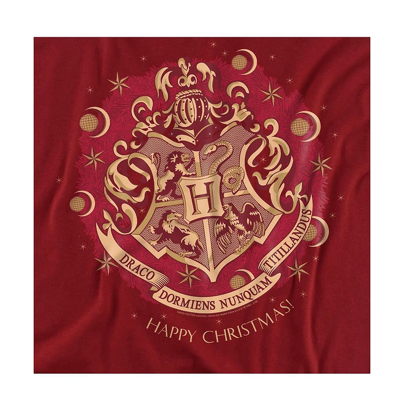 Harry Potter Men's Hogwarts Happy Christmas T Shirt