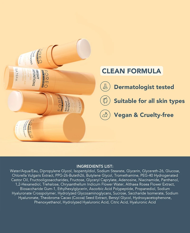 Foreo For EveryOne Bright Intentions Polypeptide Eye Balm, 0.4 oz.