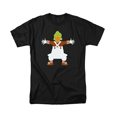 Willy Wonka & The Chocolate Factory Men's And Lone Oompa Loompa T Shirt