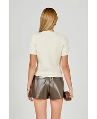 endless rose Women's Bow Detail Sweater