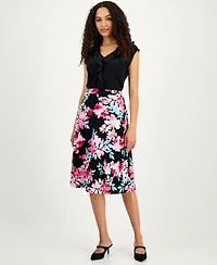Kasper Women's Printed A-Line Skirt