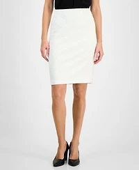 Kasper Women's Stretch-Crepe Slim Pencil Skirt