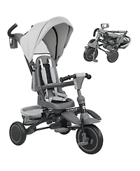 Qaba 6 1 Kids Tricycle with Adjustable Push Handle for 1-5 Years,