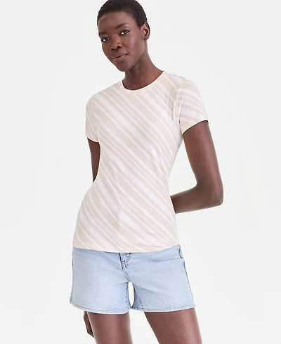 I.n.c. International Concepts Women's Short-Sleeve Printed Crewneck T-Shirt, Macy's Exclusive