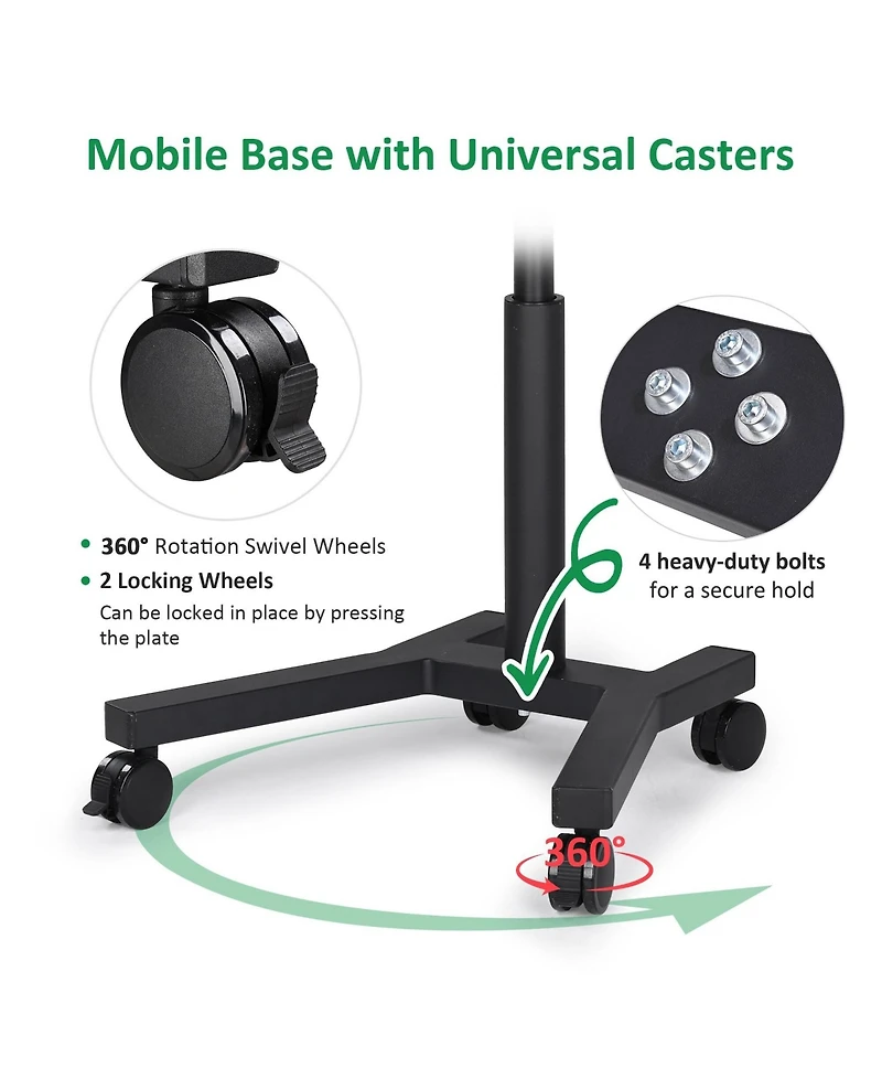 WinSpin 48" Large Giant Prize Wheel w/ Mobile Base Spinning Raffle Trade Show