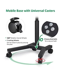 WinSpin 48" Large Giant Prize Wheel w/ Mobile Base Spinning Raffle Trade Show