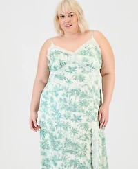 And Now This Trendy Plus Lace-Tim Slip Dress, Macy's Exclusive