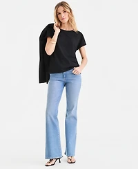 I.n.c. International Concepts Women's Lace-Trim Cotton T-Shirt, Macy's Exclusive