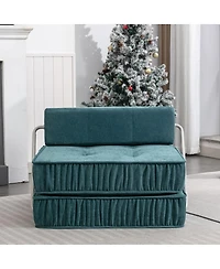 Streamdale Furniture Green Folding Sofa, Futon Sleeper Chair, Convertible Chair, Floor Couch & Mattress