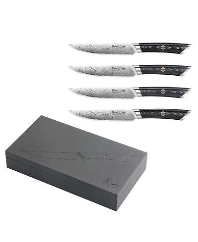 Cangshan Kuro Series Steel 4-Pc. Steak Knife Set