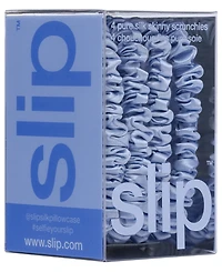Slip 4-Pc. Cornflower Pure Silk Skinny Scrunchies