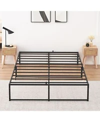 Gaomon Metal Platform Bed Frame With Storage Heavy Duty Bed Frame Noise Free Mattress Frame With Strong Support Slats For Bed