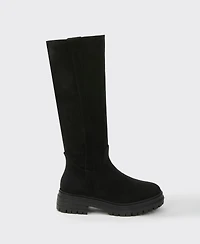 Berness Women's Beverly Microfiber Suede Lug Sole Boots