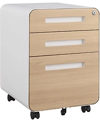 gaomon 3-Drawer Mobile File Cabinet with Lock, Under Desk Metal Filing Cabinet for Home Office