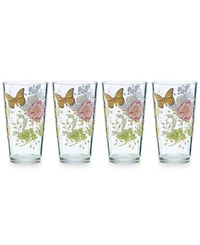 Lenox Butterfly Meadow Acrylic Highball Glasses, Set of 4