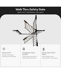 BalanceFrom Fitness Walk Thru Safety Gate, Baby & Pet, Doorways, Hallways