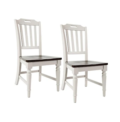 Jofran Orchard Park Farmhouse Solid Rubberwood Slatback Chair