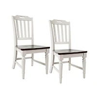 Jofran Orchard Park Farmhouse Solid Rubberwood Slatback Chair