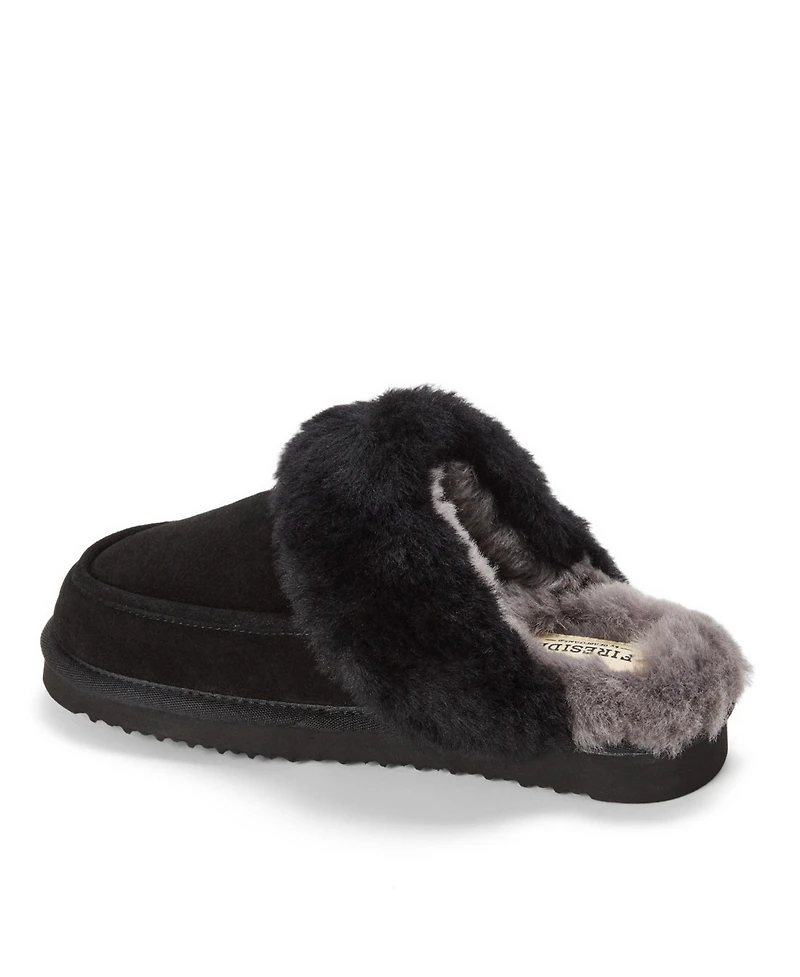 Dearfoams Women's Melville Genuine Shearling Scuff Slipper
