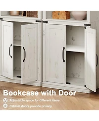 gaomon Farmhouse Bookcase with Doors