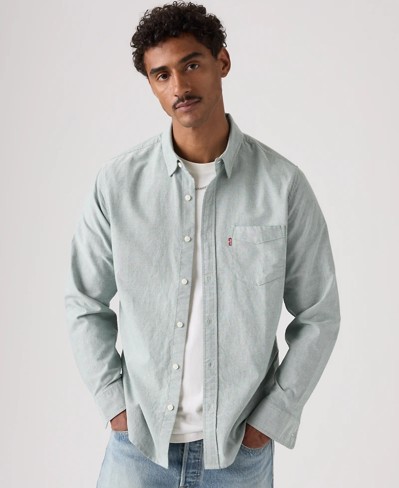 Levi's Men's Classic 1 Pocket Regular-Fit Long Sleeve Shirt