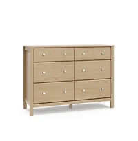 Storkcraft Horizon 6 Drawer Dresser (Driftwood)