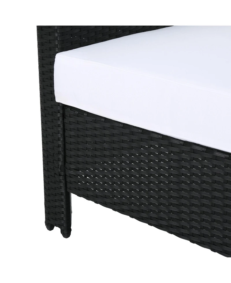 Streamdale Furniture Wicker Club Chairs with Water-Resistant Cushions