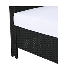 Streamdale Furniture Wicker Club Chairs with Water-Resistant Cushions