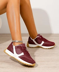 Berness Women's Beyonce Retro Lace-Up Sneakers