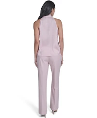 Calvin Klein Women's Sleeveless Tie Neck Blouse