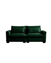 Streamdale Furniture Modern Green Corduroy 2-Seater Sofa